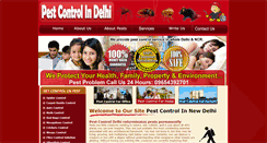 Desktop Screenshot of pestcontroldelhi.net