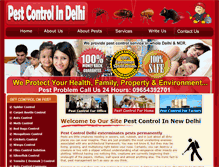 Tablet Screenshot of pestcontroldelhi.net